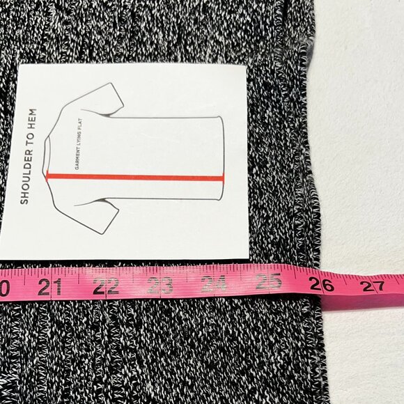 🩶Calvin Klein Cozy & Chic Grey Cowl Neck Tunic Sweater Size L - Cotton Blend - Picture 5 of 8